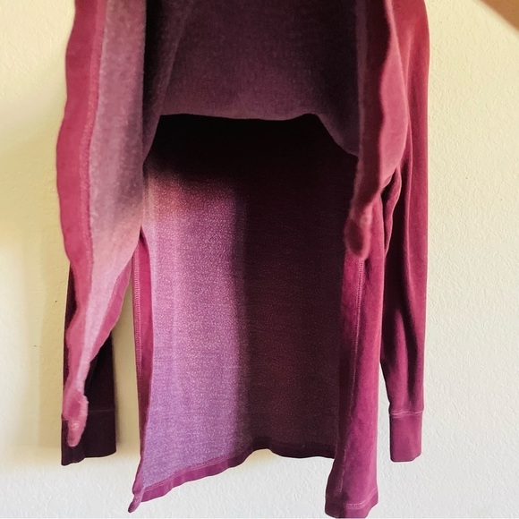 Old Navy Maternity crew neck sweater size Small burgundy open sides casual wear - Picture 7 of 7